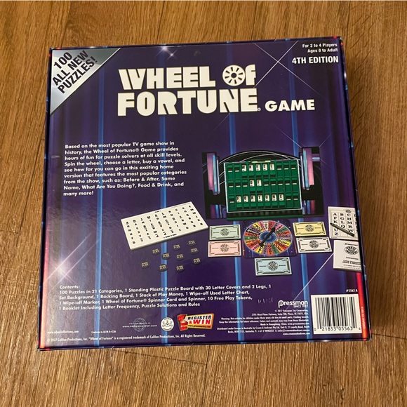 NWT Wheel of Fortune Board Game - Picture 2 of 3